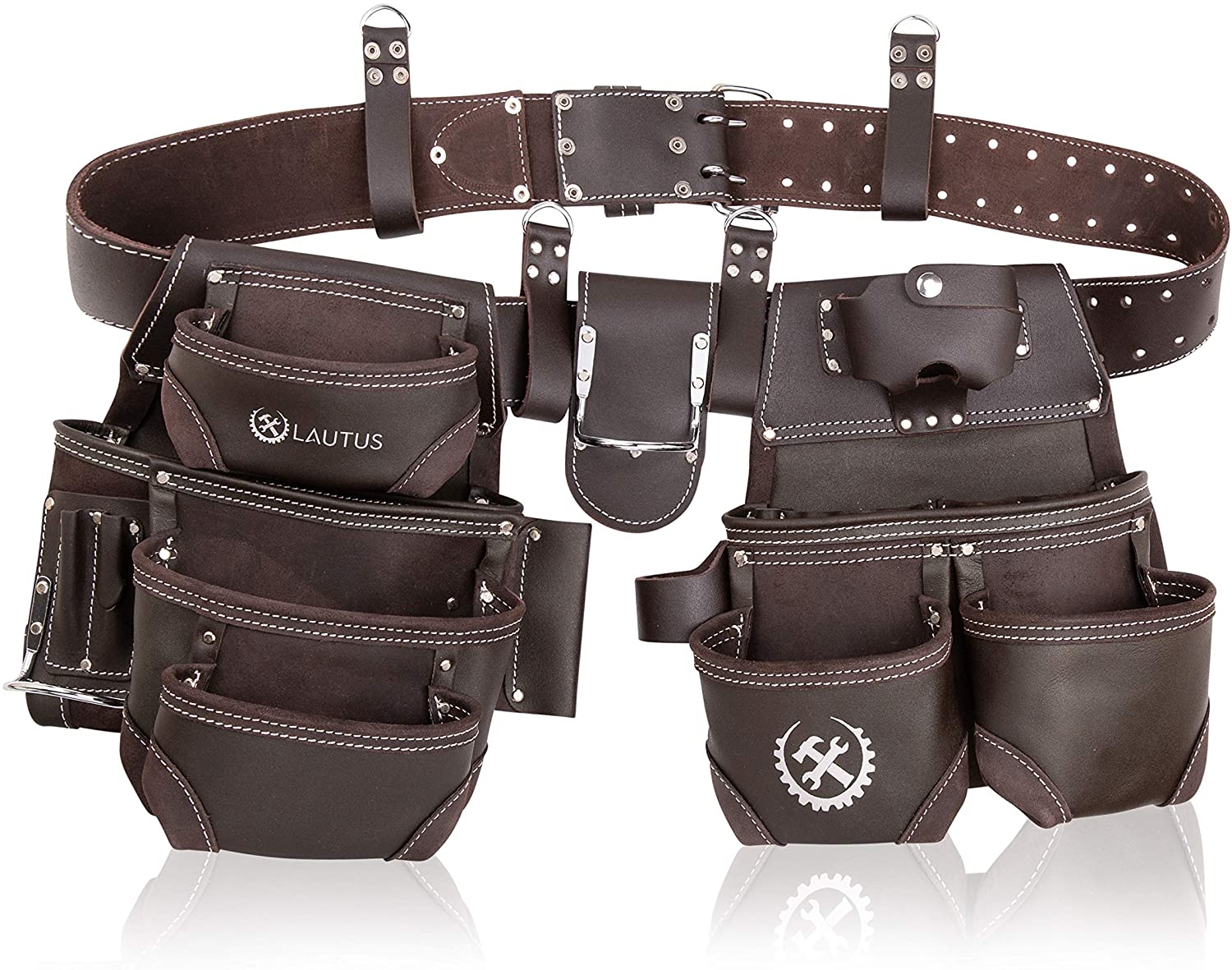 lautus oiled tanned rig tool belt